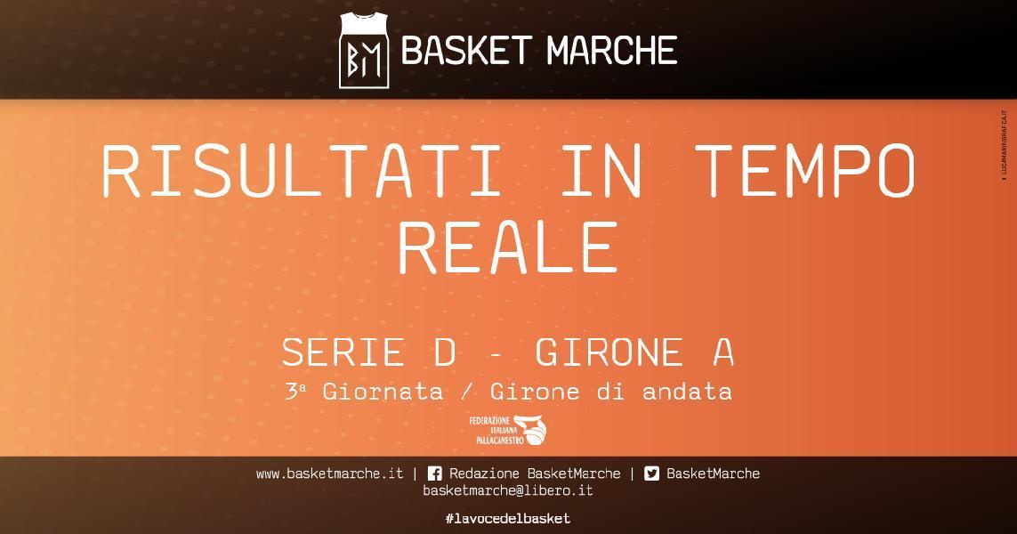 D Regionale LIVE i risultati delle gare della Domenica della 3